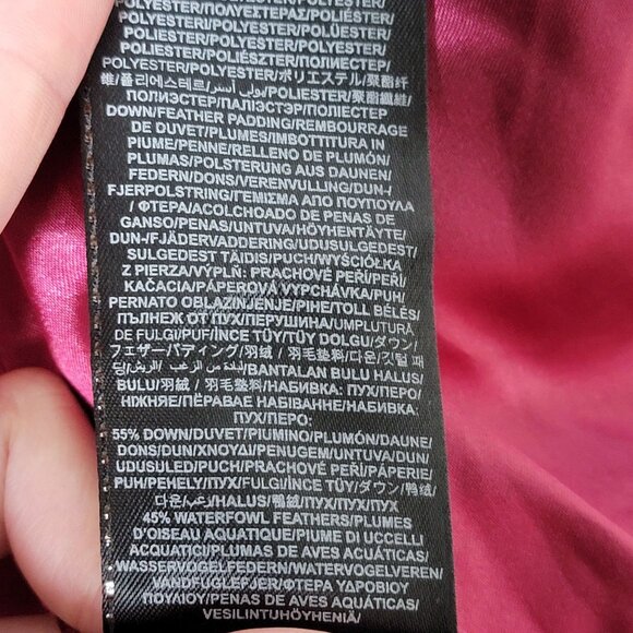 Guess Womens Y2K 2000s Leopard Faux Fur Down Feathers Hooded Puffer Vest Medium - Picture 11 of 12